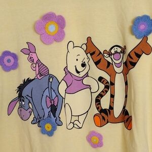 Disney Women’s Winnie The Pooh Short sleeve T-Shirt Yellow Size XL
